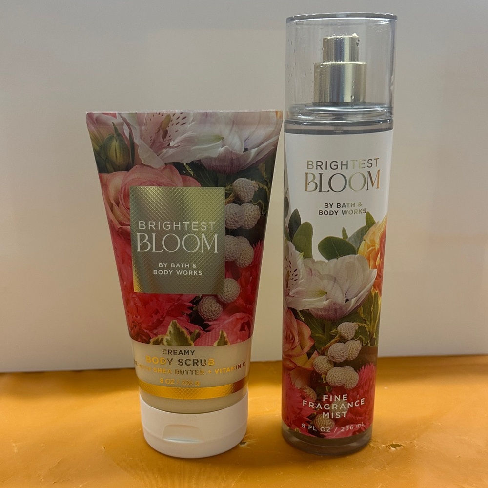 Bath & Body Works Brightest Bloom Body Scrub & Mist Set